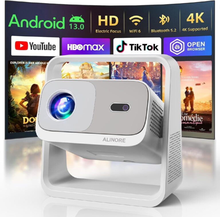 🔥 Smart Projector with WiFi6 and Bluetooth5.2, 2000ANSI  — $99.99  (was $199.99)