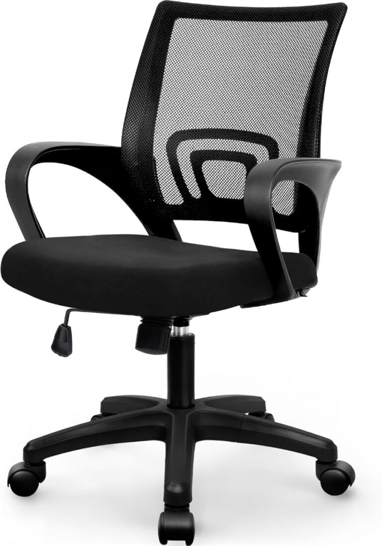 🔥 NEO CHAIR Office Computer Chair Mid Back Desk Ergonomic Mesh Gaming Seat Comfy Lumbar Support Rolling Wheels Adjustable   — $35  (was $59)