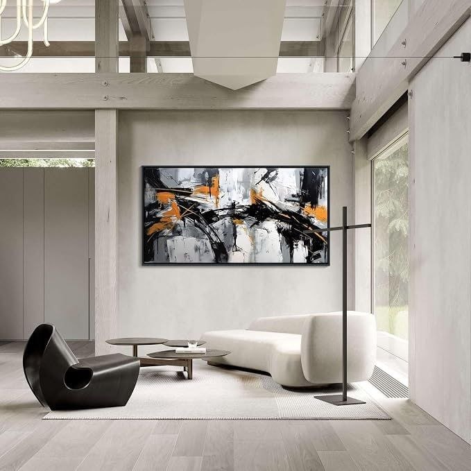 🔥 Framed Large Abstract Canvas