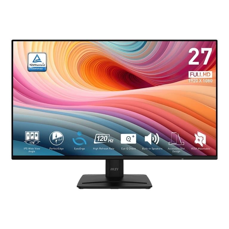 🔥 MSI 27″ FHD (1920 x 1080) HDMI DP VGA 120Hz 1ms Adaptive-Sync LCD Office Monitor – PRO MP271A E2  — $71  (was $129)