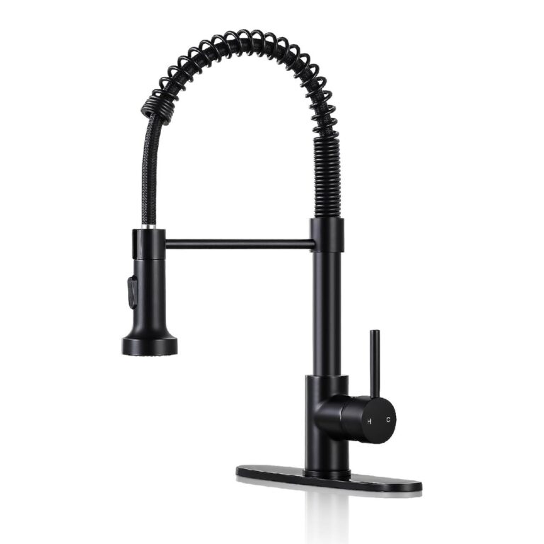 🔥 DJS Kitchen Sink Faucet with Pull Down Sprayer Single Handle Matte Black  — $14.83  (was $38.99)