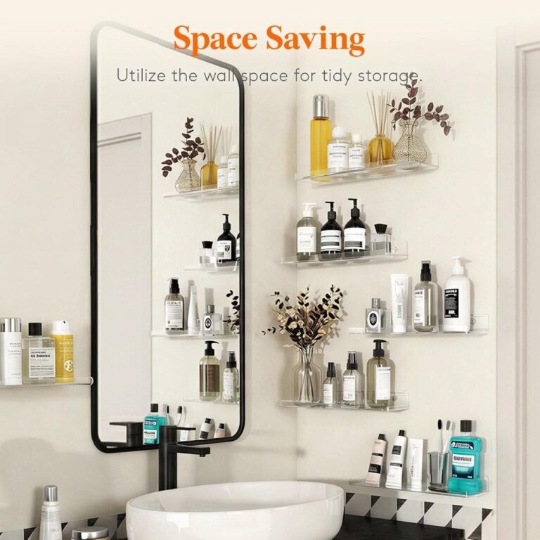 🔥 4-Pack Acrylic Floating Shelves