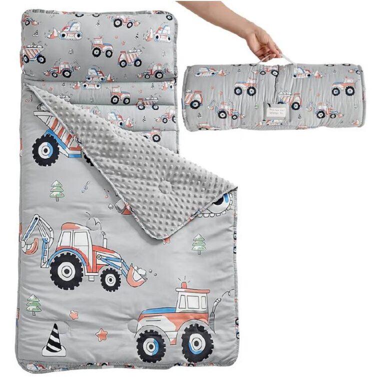 🔥 Toddler Nap Mat with Pillow and Blanket, Extra Large Roll Up Kids Sleeping Mat, Soft Slumber Bags for Kids  — $32.99  (was $32.99)