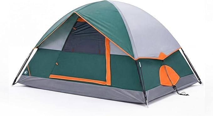 🔥 NEWBULIG 2/4/6/8 Person Camping Tent, Waterproof Windproof Tent