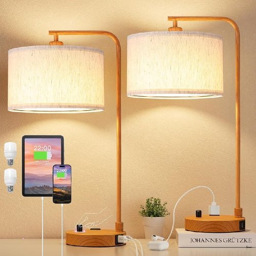 🔥 Innqoo Bedside Table Lamps  — $30.99  50% off