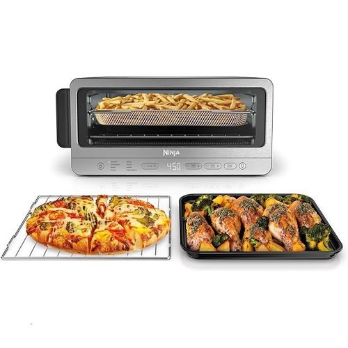 🔥 Ninja Air Fryer Toaster Oven Combo | 8-in-1 Functionality | Flip Up & Away for Storage Space | Air Fry Basket, Sheet Pan  — $149.99