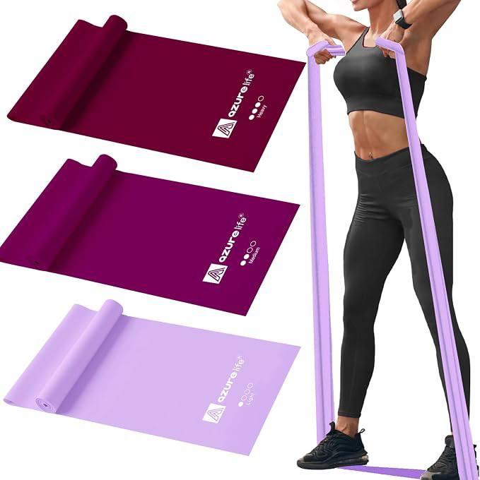 🔥 Resistance Bands,Professional Long Non-Latex Elastic Stretch Bands,Exercise Bands for Physical Therapy, Yoga, Pilates, R  — $6  (was $19)