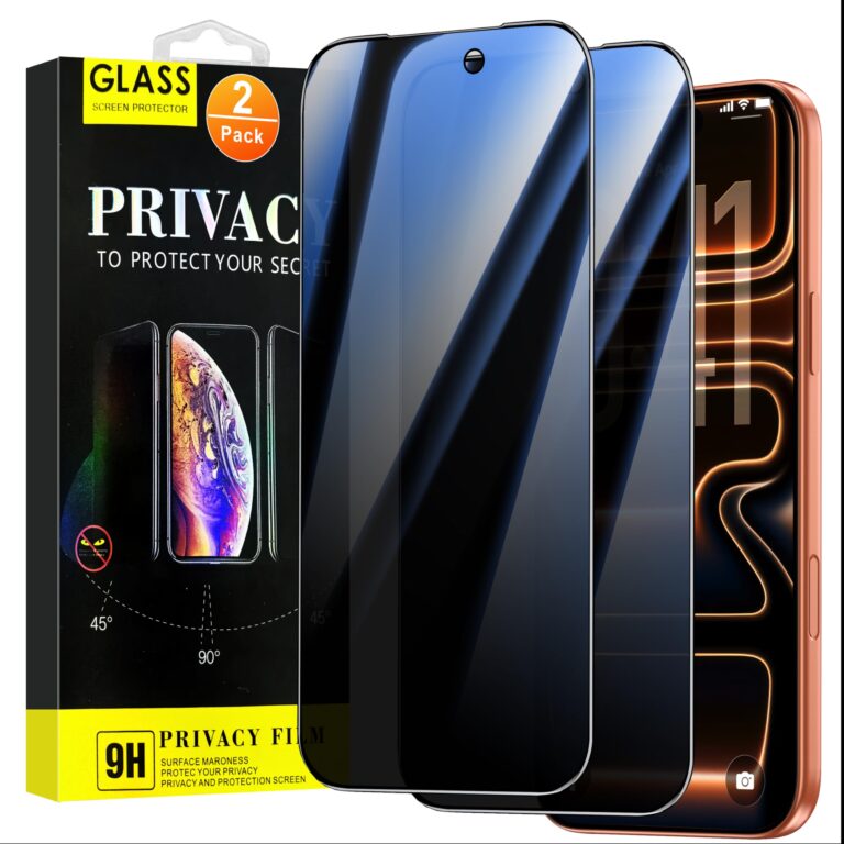 🔥 BUSCBEAR 2 Pack Privacy for iPhone 17 Pro Max Screen Protector (6.9 inches)  — $3.35  (was $12.99)