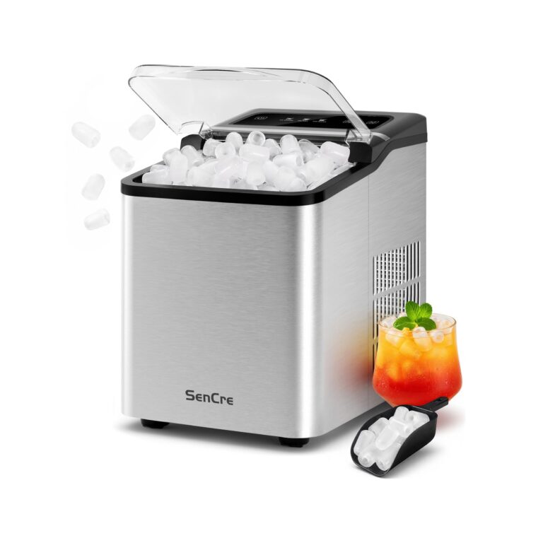 🔥 Sencre Ice Makers Countertop, 26.5Lbs/24H Ice Machine with 2 Sizes Bullet Ice  — $99.99  (was $219.99)