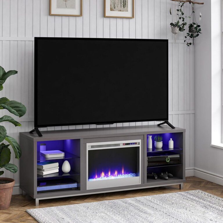 🔥 70-Inch LED Fireplace TV Stand
