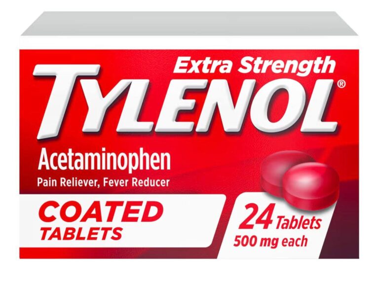 🔥 Tylenol Extra Strength Pain Reliever & Fever Reducer, Round Coated Tablets, 500 mg Acetaminophen Pain Relief Pills for H  — $4.47  (was $4.47)