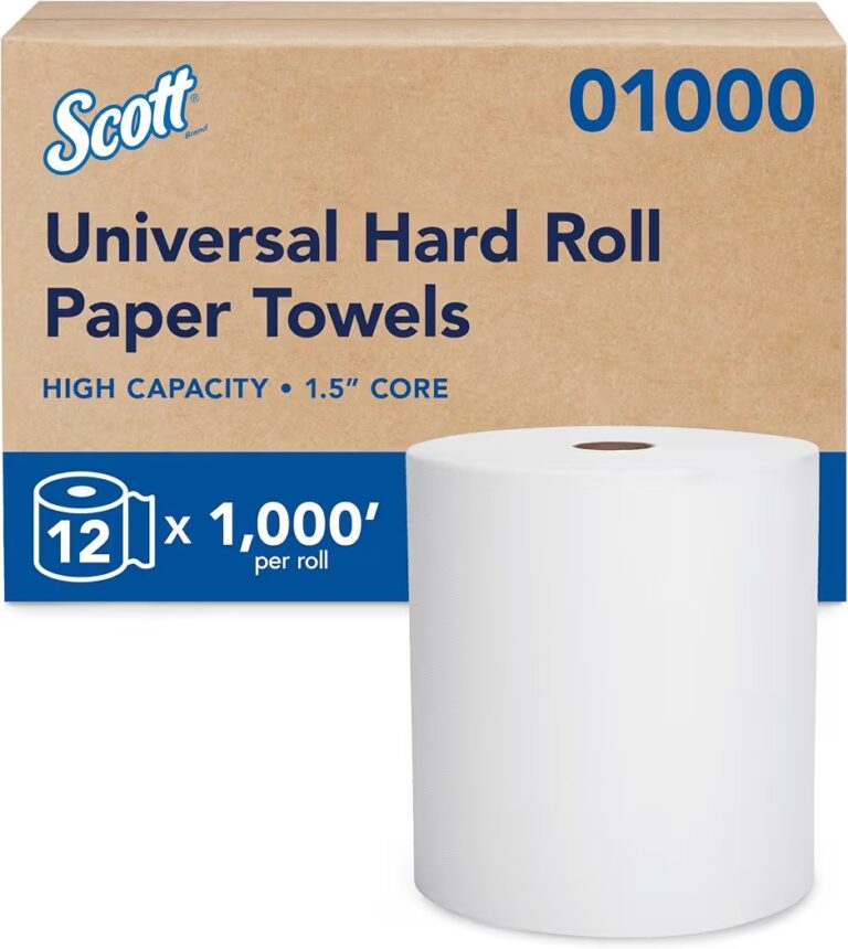 🔥 Scott Professional Essential Universal High-Capacity Hard Roll Paper Towels, Bulk (01000), Hardwound 1.5″ Core, Absorben  — $41  (was $120)
