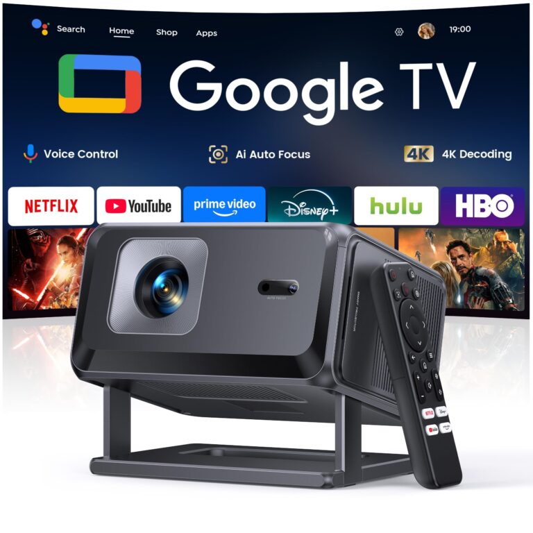 🔥 Smart Projector [Google TV 14.0 & Dolby & 4K Support] with WiFi and Bluetooth HDR10,Portable  — $49.49  (was $439.99)