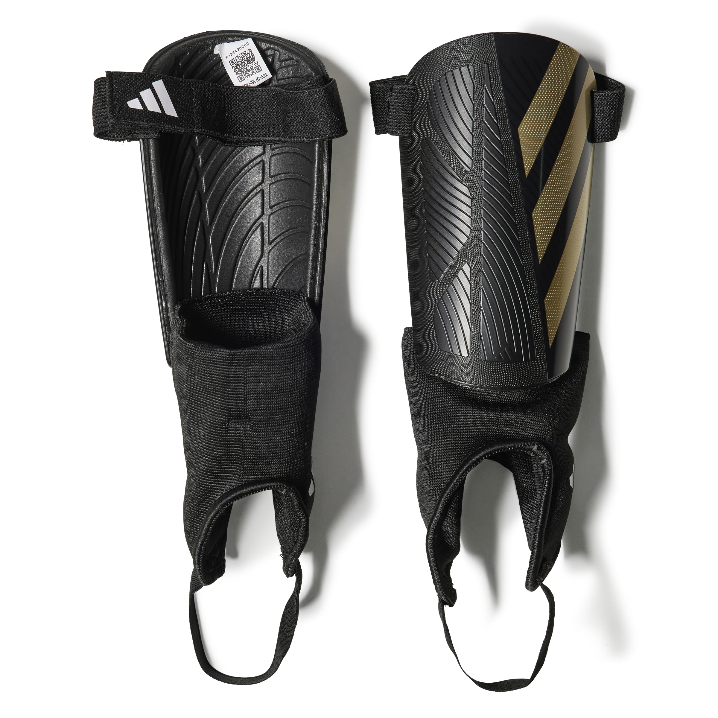 adidas unisex-adult Tiro League Shin Guards, Black/Gold Metallic/White