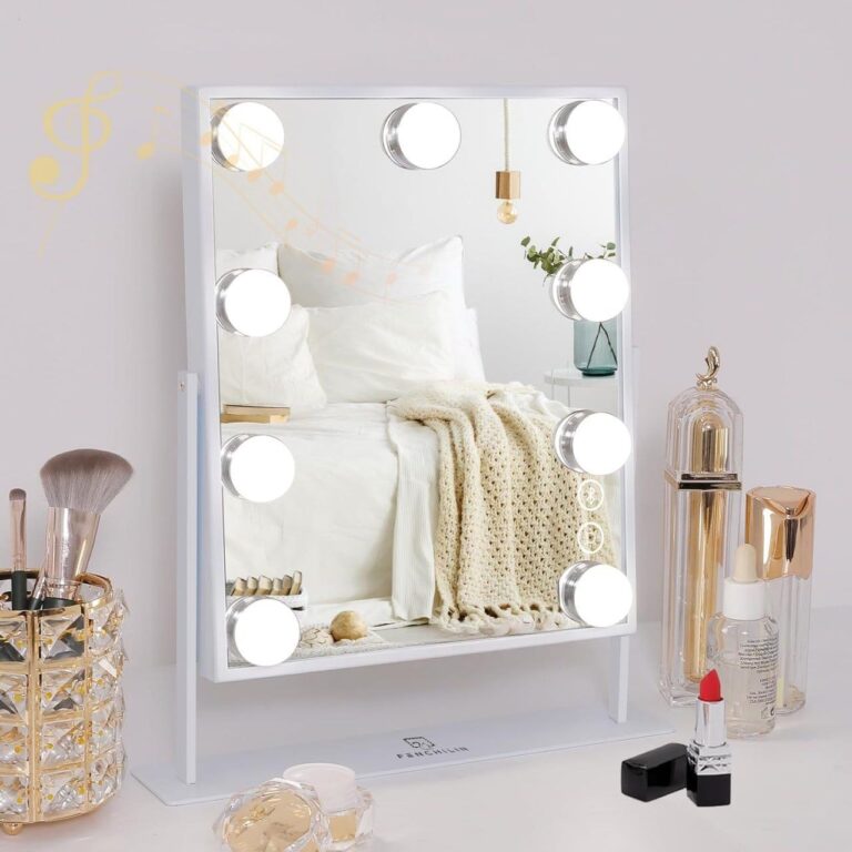 🔥 White Hollywood Vanity Mirror with Lights