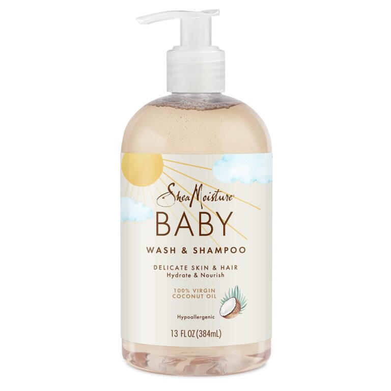 🔥 SheaMoisture Baby Wash and Shampoo for Baby Skin 100% Virgin Coconut Oil Cruelty Free Skin Care 13 oz  — $5.18  (was $7.97)