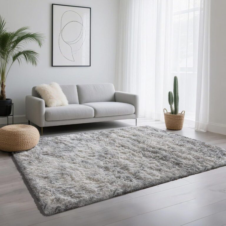 🔥 4×6 Soft Fluffy Shag Area Rug