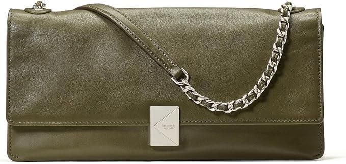 🔥 kate spade new york womens Deco Fine Grain Leather Soft Shoulder