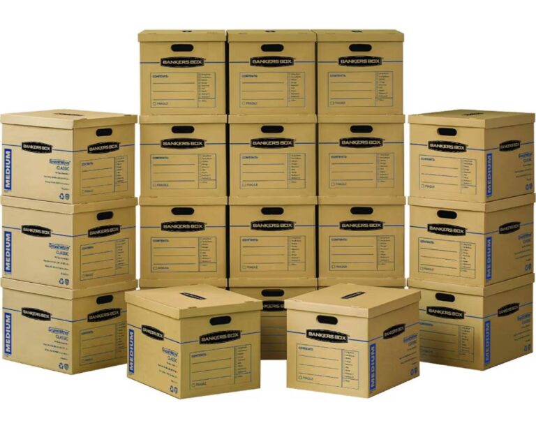 🔥 Bankers Box 20-Pack Medium Classic Moving Boxes with Reinforced Handles  — $25  (was $55)