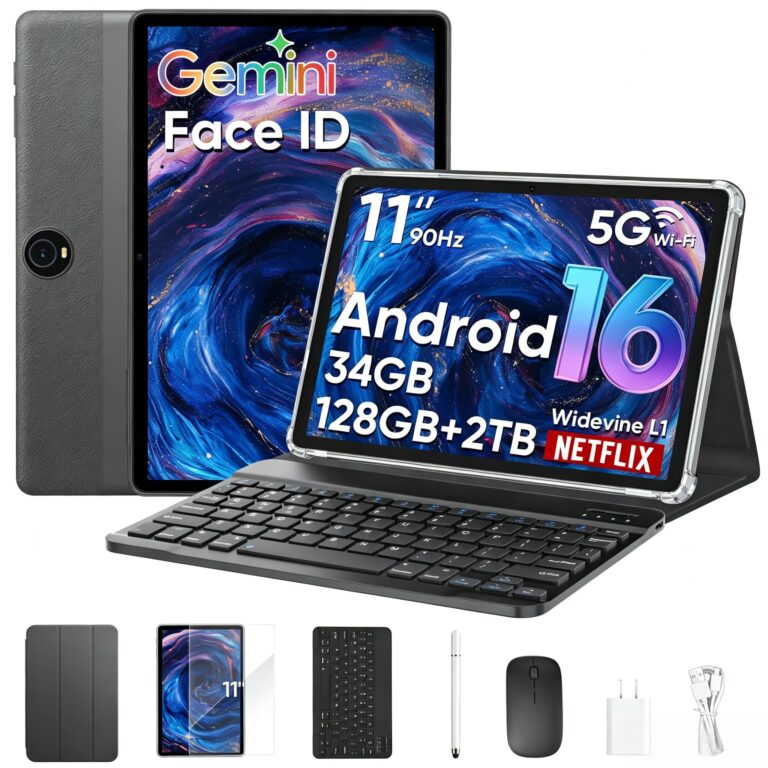 🔥 HNVHNV Android 16 Tablet 11 inch Tablets with Keyboard, 34GB+128GB+2TB Expand  — $123.48  (was $219.99)