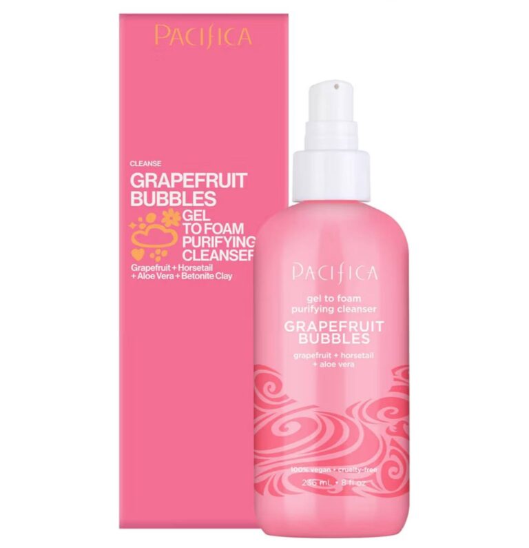 🔥 Pacifica Grapefruit Bubbles Gel-to-Foam Cleanser – Gentle Face Wash for Oily & Combination Skin, Helps Remove Excess Oil  — $7