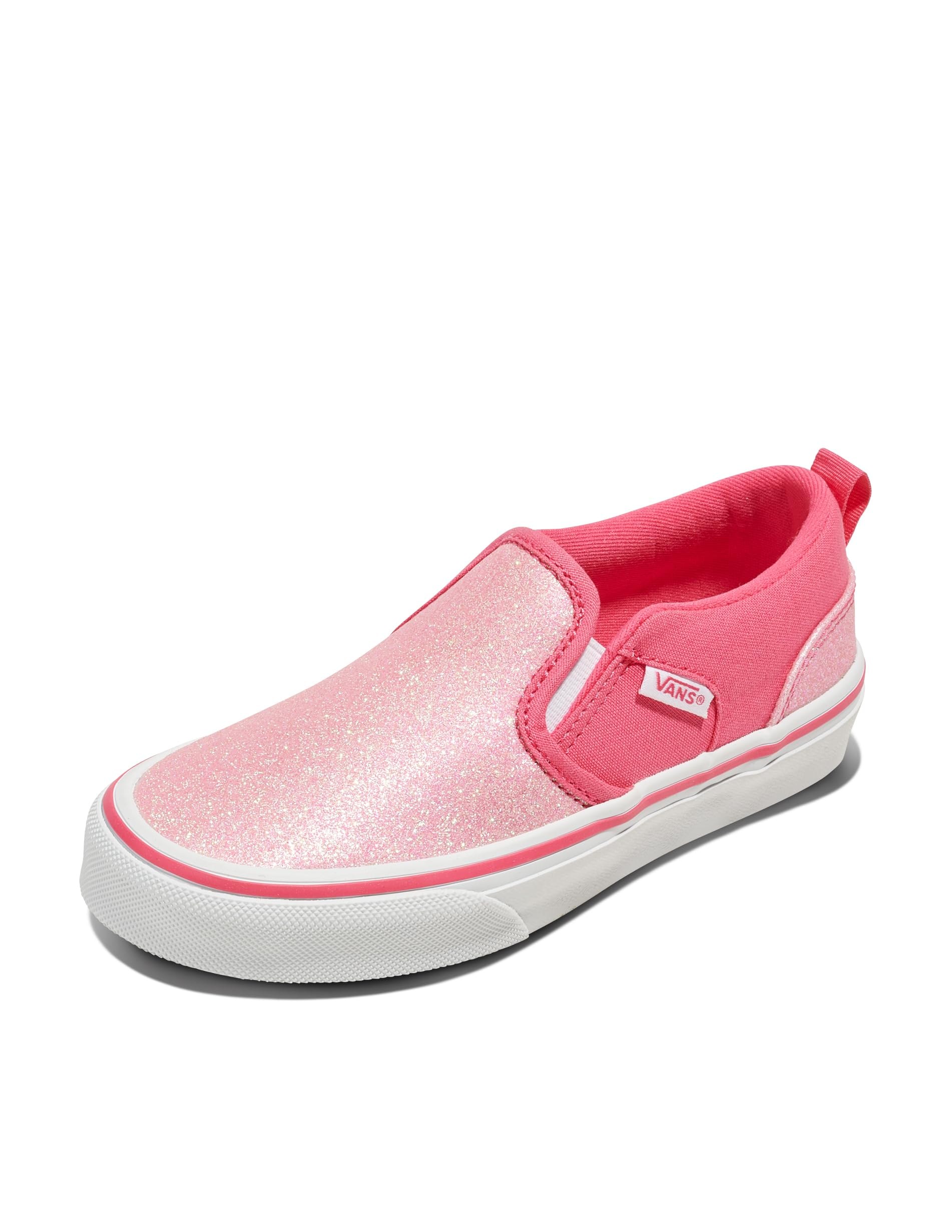 Vans Kids' Asher Slip-On Shoe - Girls' Sneakers for Everyday Wear
