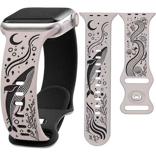 🔥 HATILP Whale Engraved Apple Watch Bands  — $5.99