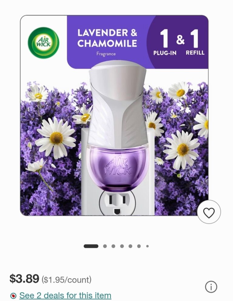 🔥 Air Wick Scented Oil Air Freshener Starter Kits – Lavender & Chamomile Kit – 2ct  — $0.89