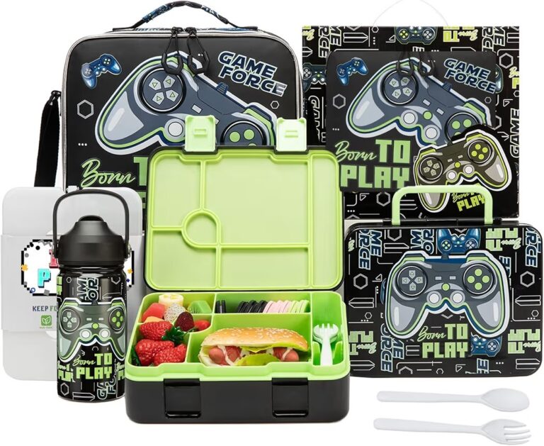 🔥 Kids Bento Lunch Box with Insulated Lunch Bag,Stainless Steel Insulated Water Bottle,Ice Pack Set Toddler Lunch Box for   — $15  (was $39)