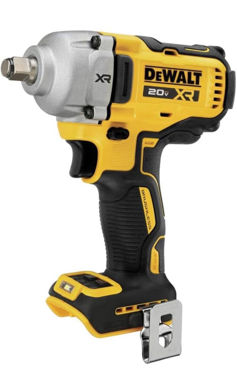 🔥 DEWALT 20V MAX Cordless Impact Wrench, 1/2′ Hog Ring, Includes LED Work Light and Belt Clip, Bare Tool Only (DCF891B)  — $125  (was $202)