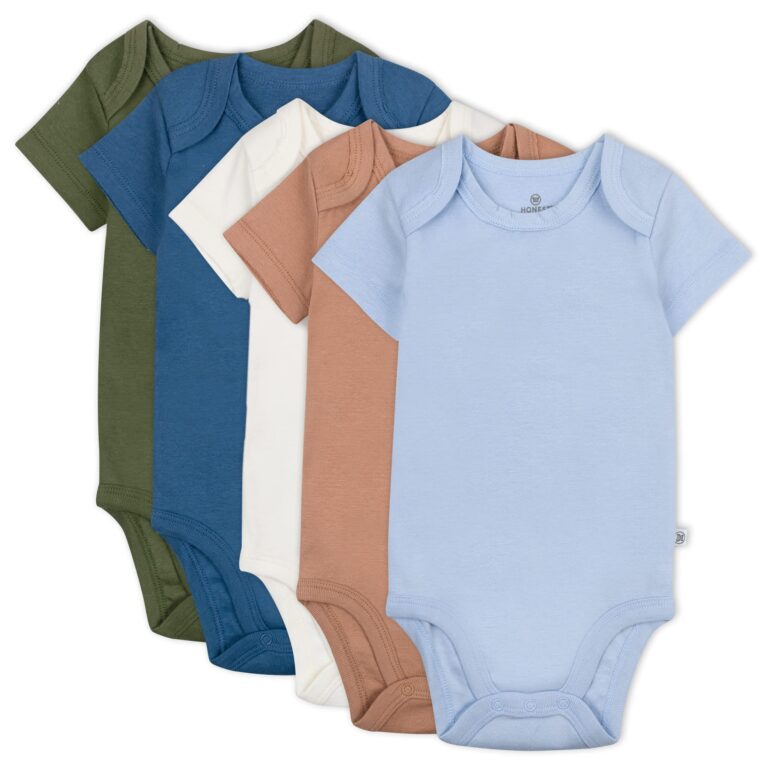 🔥 HonestBaby 5-pack Short Sleeve Bodysuits One-piece for Infant Baby Boys  — $13.18  (was $30.78)