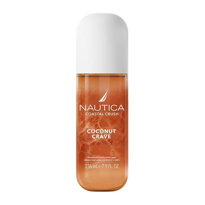 🔥 Nautica Coconut Crave, a Fruity Gourmand Hair & Body Mist for Women, Notes of Coconut, Apple and Cedarwood, Long Lasting  — $6  (was $14)