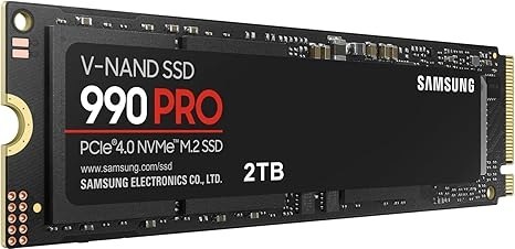 🔥 Samsung 990 PRO SSD 2TB NVMe M.2 PCIe Gen4, M.2 2280 Internal Solid State Hard Drive, Seq. Read Speeds Up to 7,450 MB/s