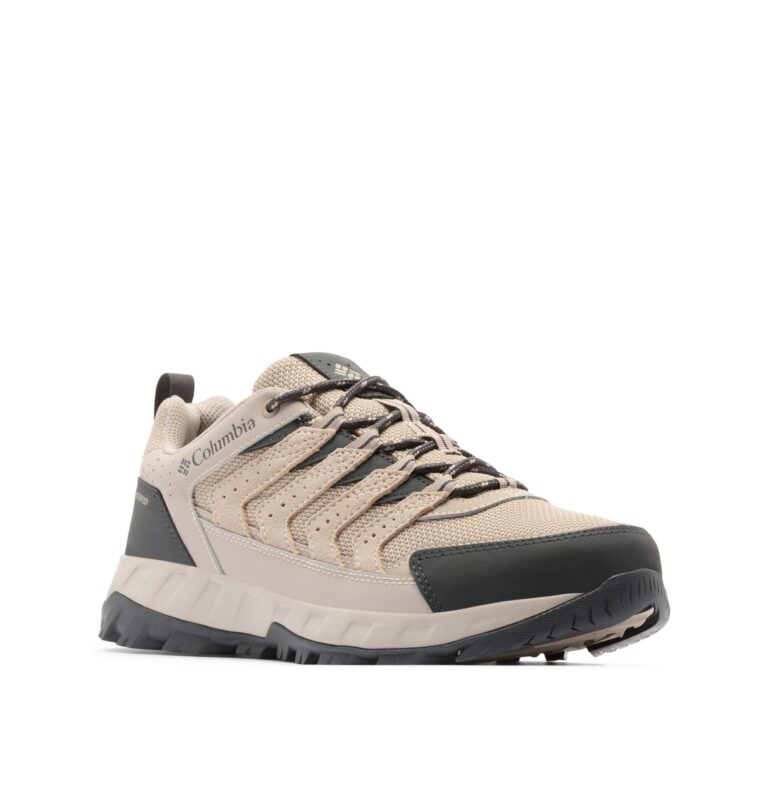 🔥 Columbia Men’s Strata Trail Low Waterproof, Soft Taupe/Dark Grey  — $72.00  (was $120.00)