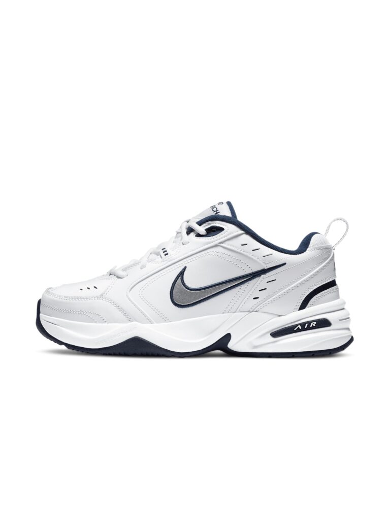 🔥 Nike Men’s Air Monarch IV Training/Workout Shoes, White/Metallic Silver  — $59.50  (was $85.00)