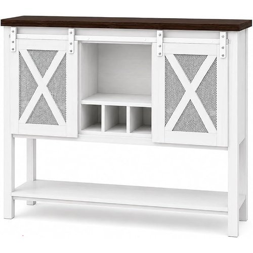 🔥 47″ Farmhouse Coffee Bar Cabinet with Storage  — $49.99  (was $99.99)