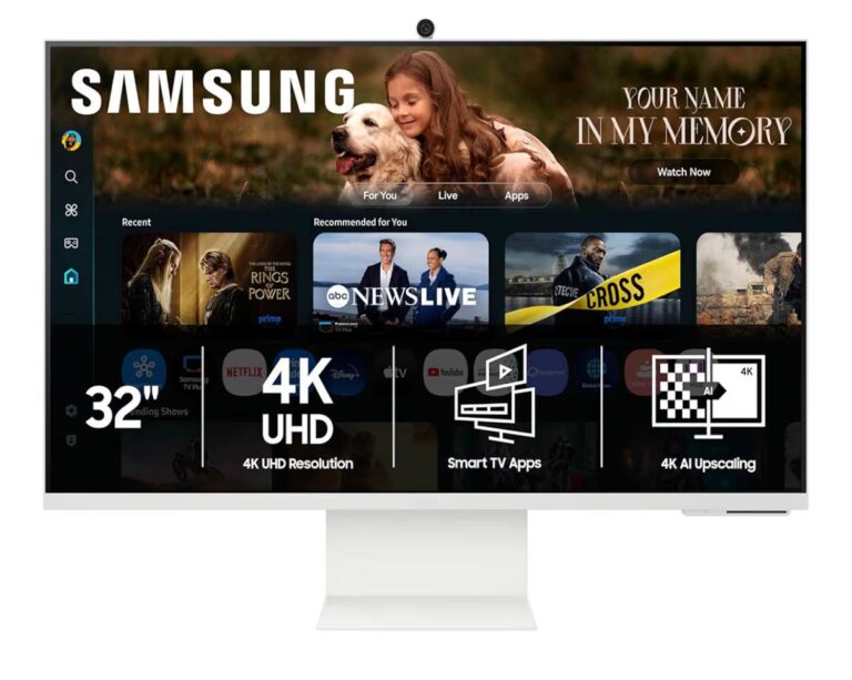 🔥 Samsung 32” M8 (M80F) Series 4K UHD Smart Monitor  — $349  (was $699)