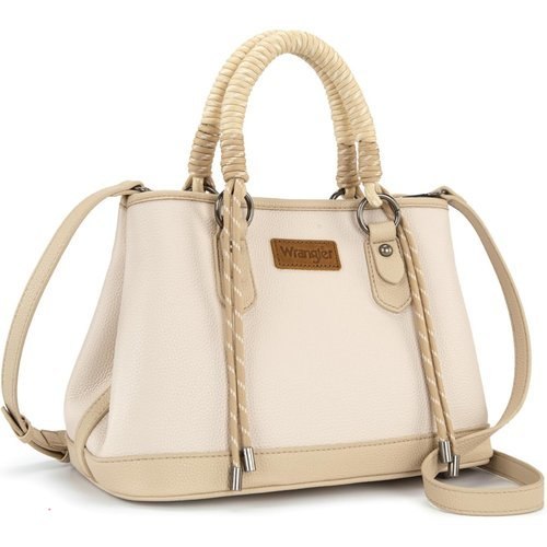 🔥 Wrangler Tote Bags for Women Medium Satchel Purse with Designer Braided Rope  — $18.99  (was $35.99)