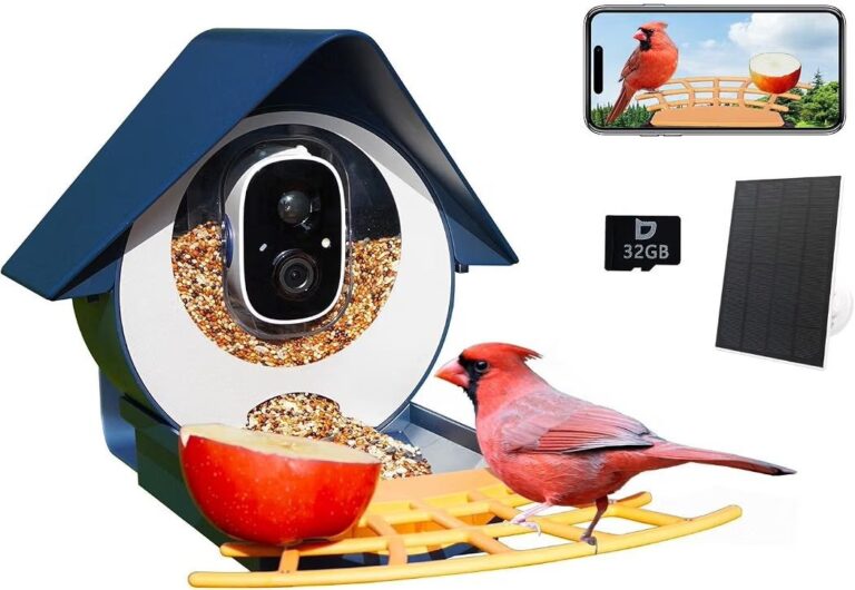 🔥 Smart Bird Feeder with Camera, AI Identify Bird Feeder Camera with Solar Pannel, Auto Capture Bird Full HD Videos & Inst  — $24  (was $49)