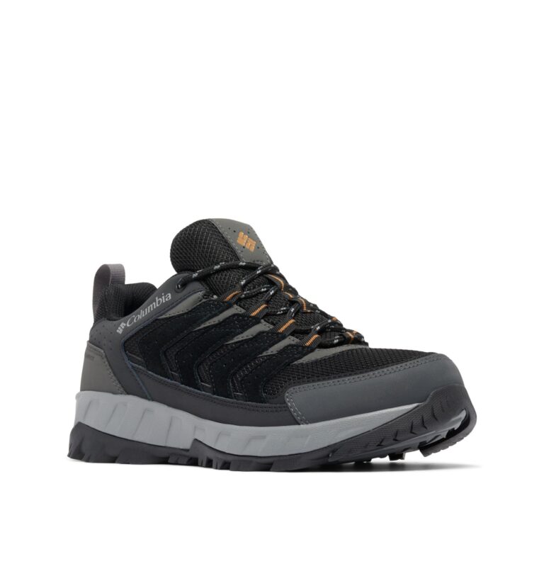 🔥 Columbia Men’s Strata Trail Low Waterproof, Black/Elk  — $63.60  (was $120.00)