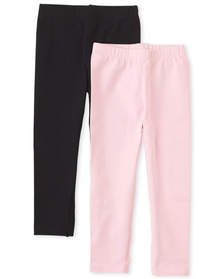 🔥 The Children’s Place Baby Girls And Toddler Girls Leggings,Black/Shell 2 Pack,6  — $7.97  (was $19.95)