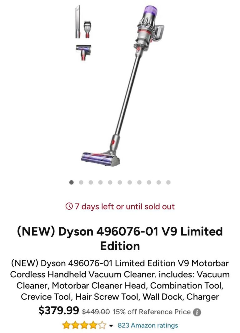 🔥 (NEW) Dyson 496076-01 V9 Limited Edition  — $379.99