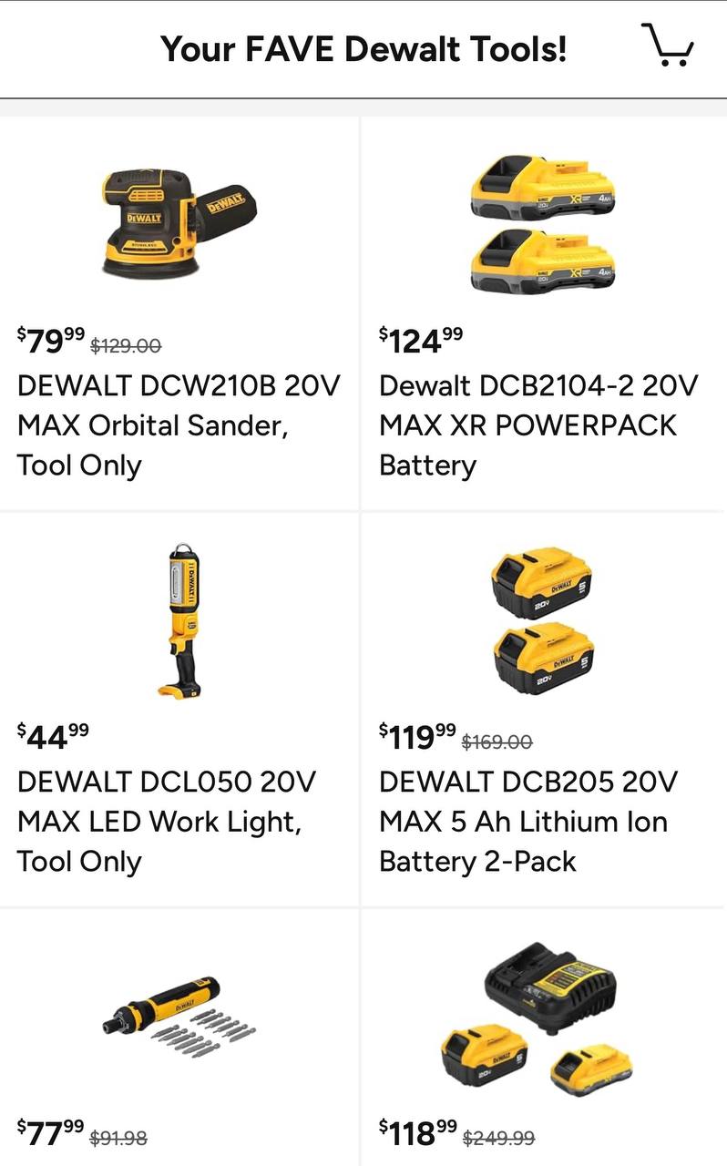 Your FAVE Dewalt Tools