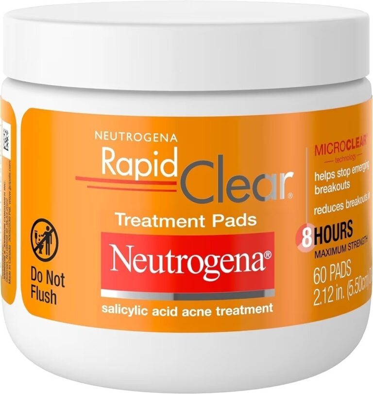 🔥 Neutrogena Rapid Clear Acne Treatment Pads, Salicylic Acid, 60 Count  — $4  (was $13)