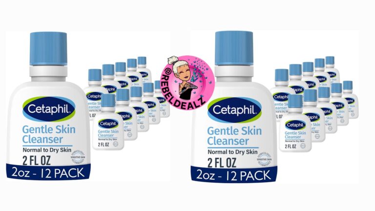🔥 Cetaphil Gentle Cleanser, Hydrating Face Wash, Travel Size, 2 fl oz, 12 ct  — $30  (was $75)