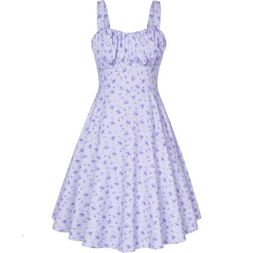 🔥 Belle Poque Womens Vintage A-line Midi Cocktail Party Dress | Spaghetti Strap  — $12.00  (was $46.99)
