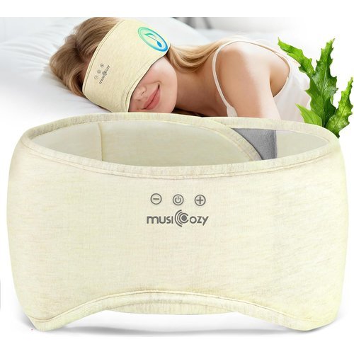 🔥 MUSICOZY Bluetooth 5.4 Sleep Mask Headphones, Seaweed Fiber Comfort Design  — $20.99  (was $69.99)