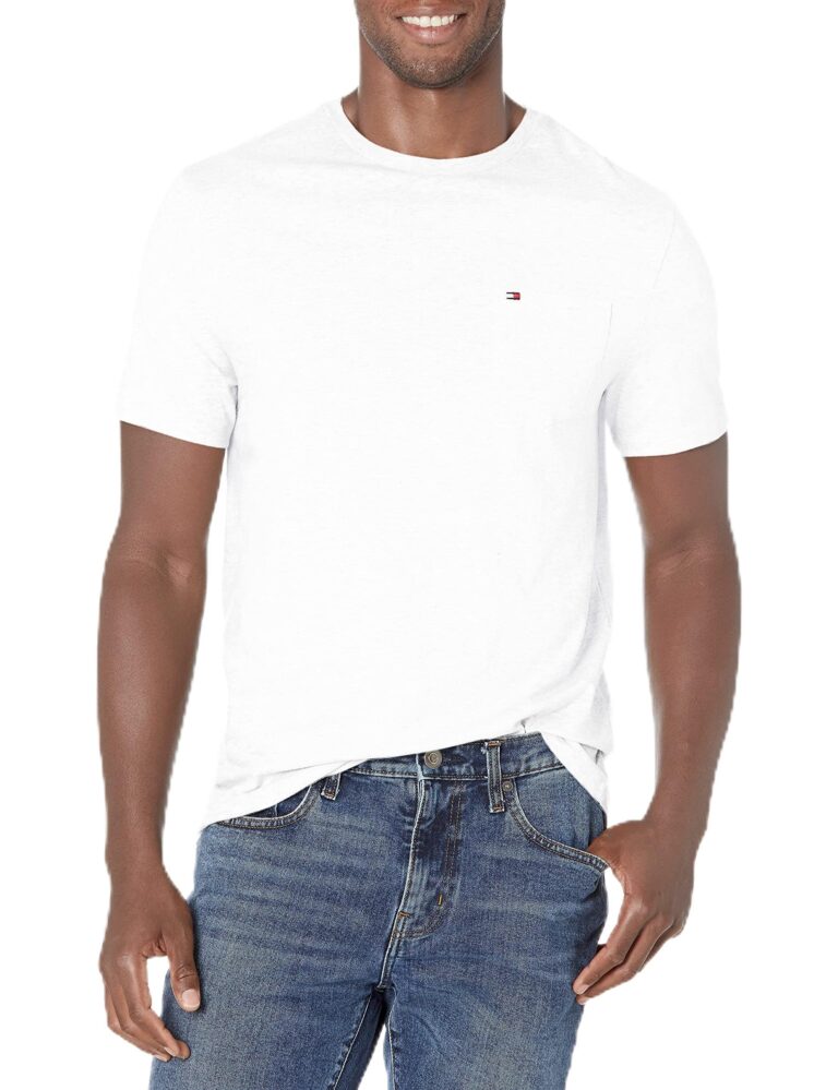 🔥 Tommy Hilfiger Men’s Short Sleeve Crewneck T Shirt with Pocket  — $9.27  (was $34.50)