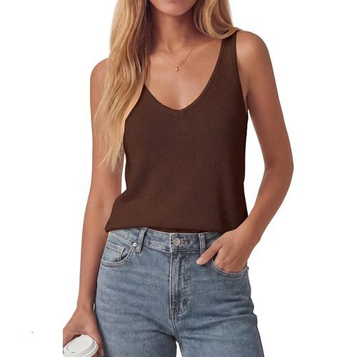 🔥 PRETTYGARDEN Women Summer Tank Tops 2026 Basic Sleeveless V Neck Lightweight  — $7.99  (was $24.99)