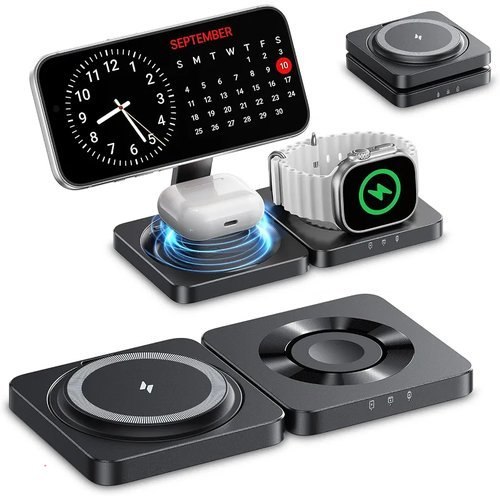 🔥 Wireless Charger for iPhone, 3-in-1 Magnetic Charging Station for Apple  — $12.99  (was $39.99)